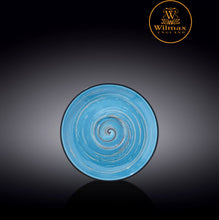 將圖片載入圖庫檢視器 Wilmax - 旋轉紋系列陶瓷碟-藍色(15cm)
