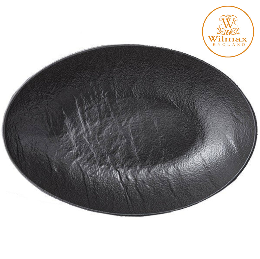 Wilmax England  巨石紋系列橢圓形碗碟-30cm