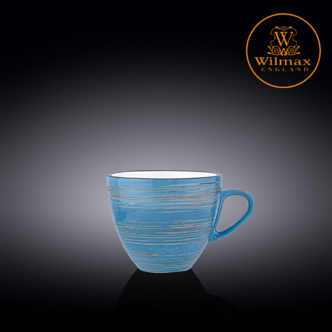 Wilmax - 旋轉紋系列陶瓷杯-藍色(300ml)