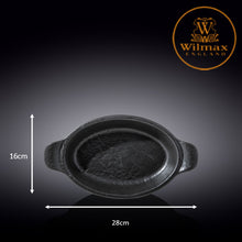 將圖片載入圖庫檢視器 Wilmax England 巨石紋系列橢圓形菜盤 - 28cm
