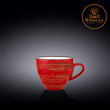 將圖片載入圖庫檢視器 Wilmax - 旋轉紋系列陶瓷杯-紅色(300ml)
