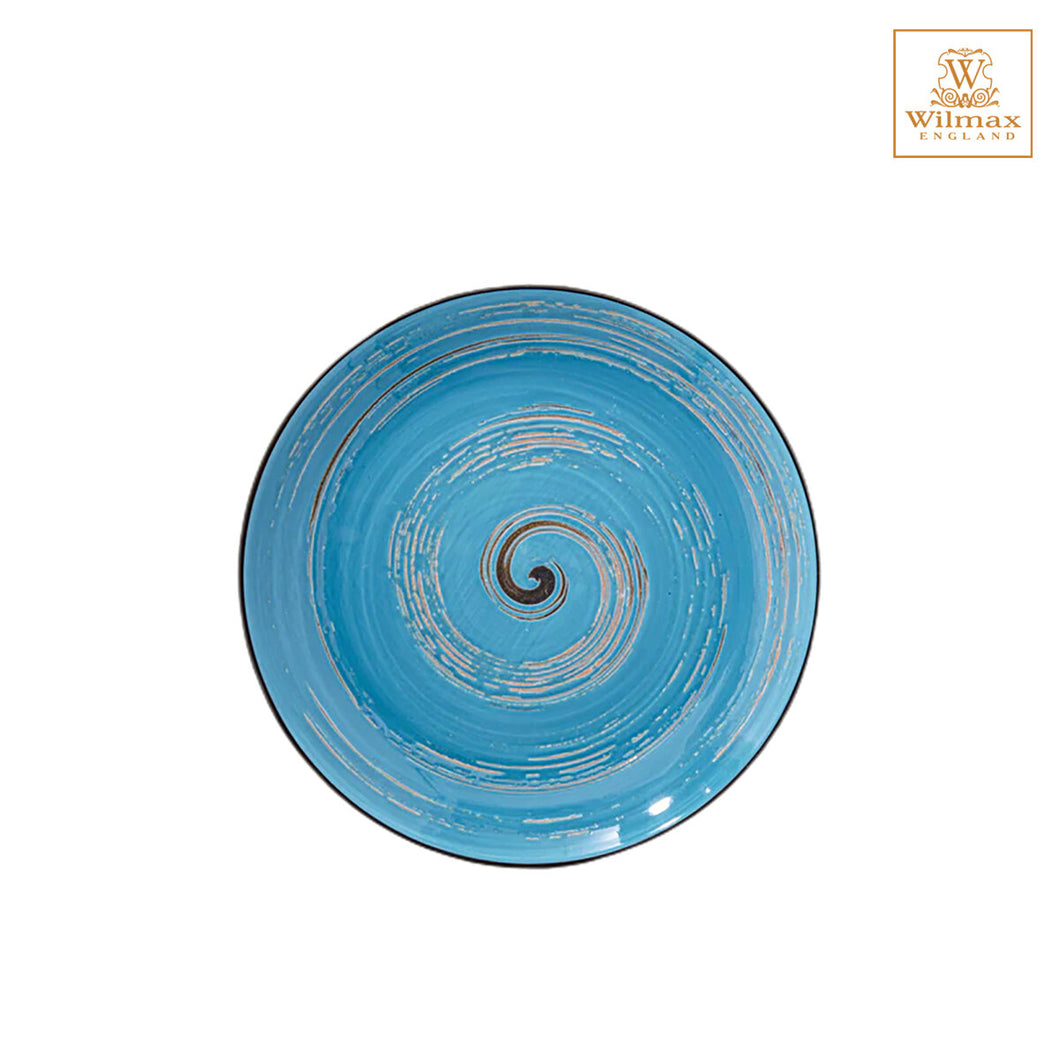 Wilmax - 旋轉紋系列陶瓷碟-藍色(23cm)