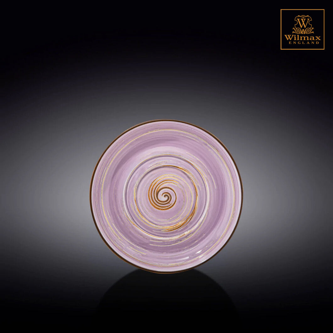 Wilmax - 旋轉紋系列陶瓷碟-紫色(16cm)