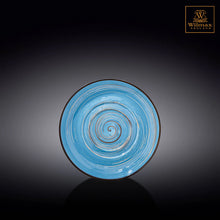 將圖片載入圖庫檢視器 Wilmax - 旋轉紋系列陶瓷碟-藍色(16cm)

