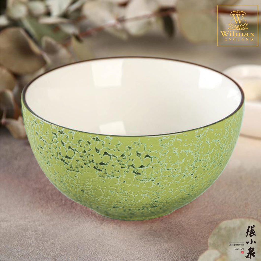 Wilmax - 火山紋系列英式高級強化瓷碗 - 開心果色 (14cm)