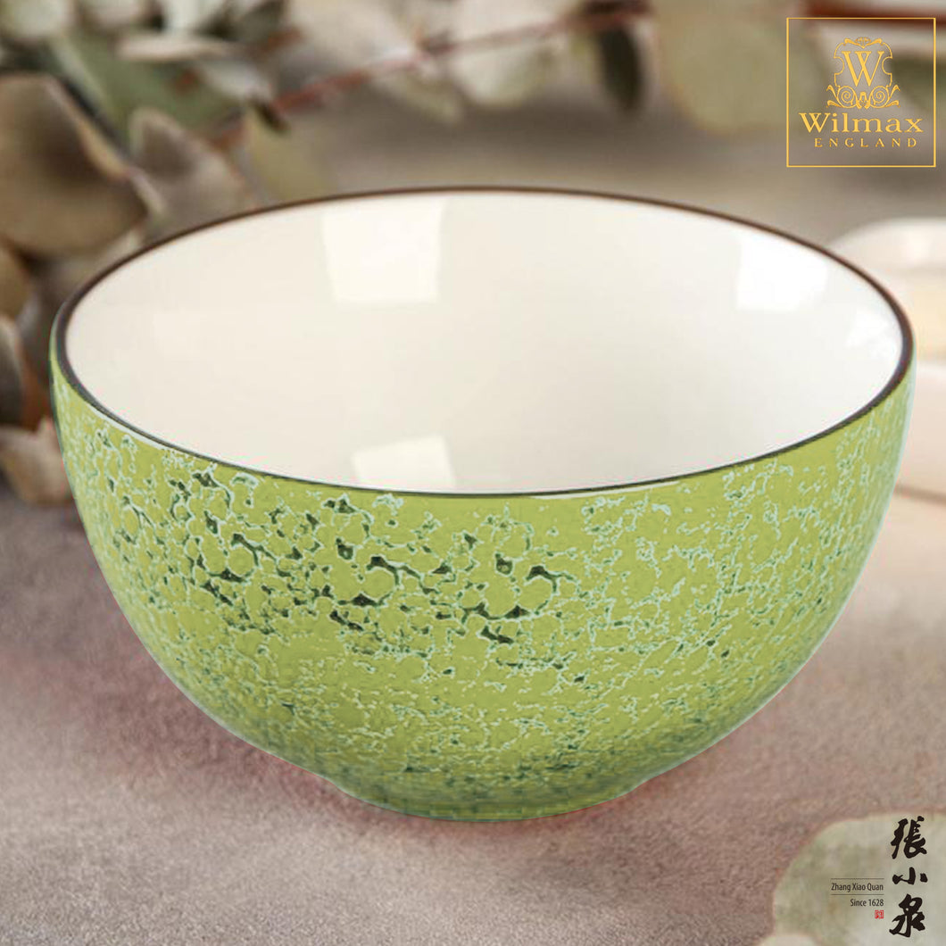 Wilmax -火山紋系列英式高級強化瓷碗 - 開心果色 (16.5cm)