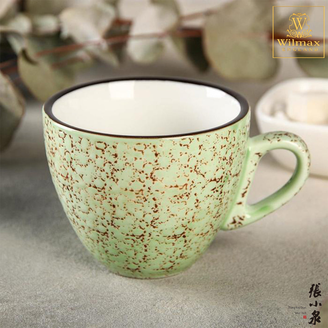 Wilmax -火山紋系列英式高級強化瓷杯 - 開心果色 (110ml)