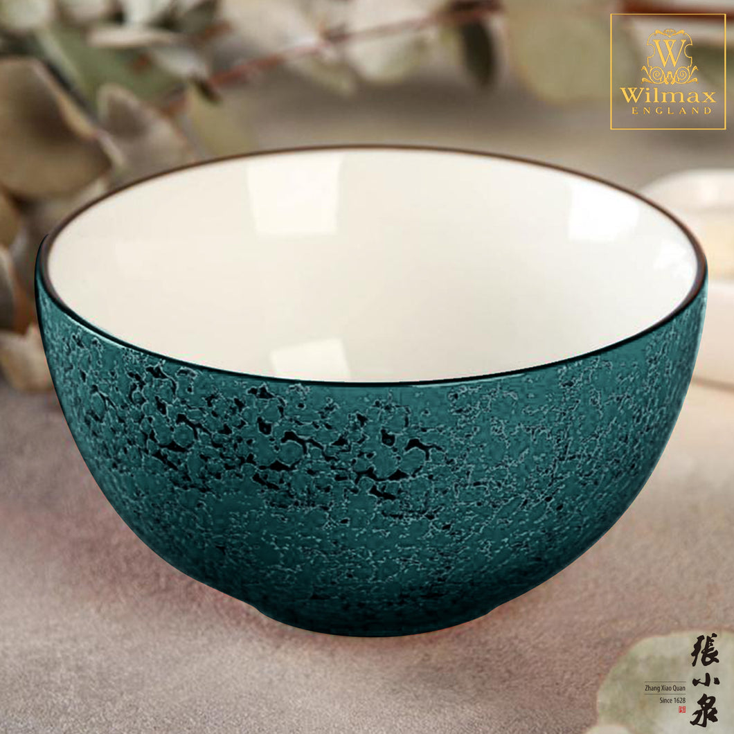 Wilmax - 火山紋系列英式高級強化瓷碗 - 綠色 (16.5cm)