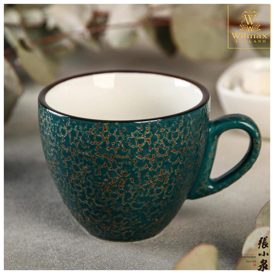 Wilmax - 火山紋系列英式高級強化瓷杯 - 綠色 (110ml)