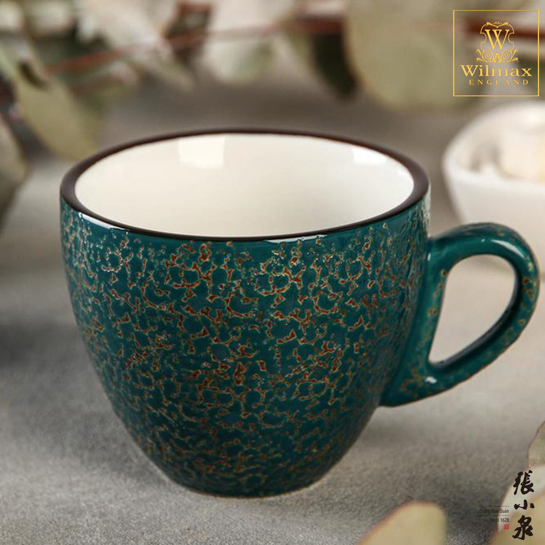 Wilmax - 火山紋系列英式高級強化瓷杯 - 綠色 (190ml)