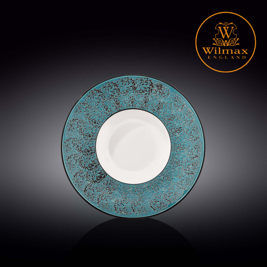 Wilmax - 火山紋系列陶瓷碗-藍色(22.5cm)