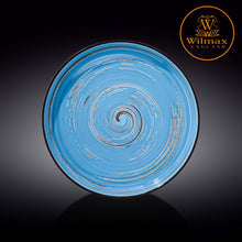 將圖片載入圖庫檢視器 Wilmax - 旋轉紋系列陶瓷碟-藍色(28cm)
