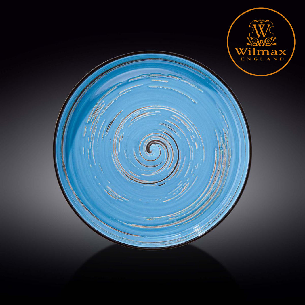 Wilmax - 旋轉紋系列陶瓷碟-藍色(28cm)
