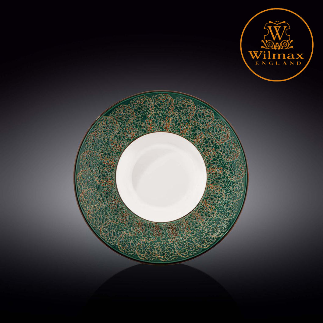 Wilmax - 火山紋系列陶瓷碗-綠色(22.5cm)