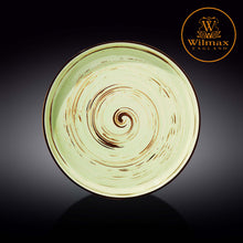 將圖片載入圖庫檢視器 Wilmax - 旋轉紋系列陶瓷碟-開心果色(28cm)
