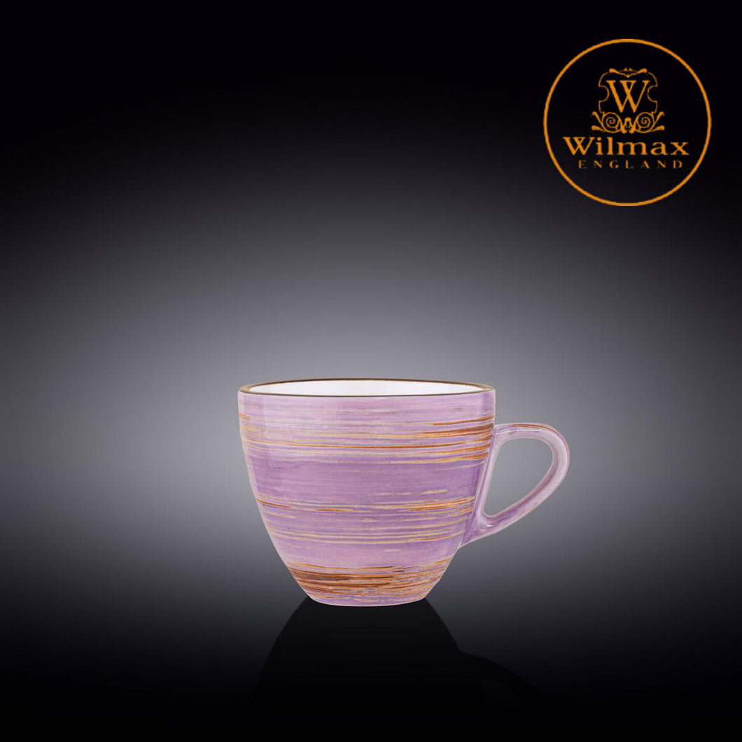 Wilmax - 旋轉紋系列陶瓷杯-紫色(300ml)