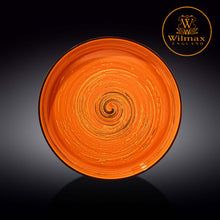 將圖片載入圖庫檢視器 Wilmax - 旋轉紋系列陶瓷碟-橙色(28cm)
