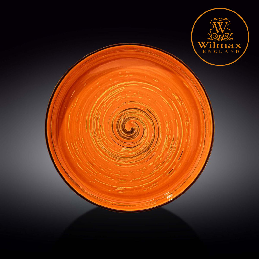Wilmax - 旋轉紋系列陶瓷碟-橙色(28cm)