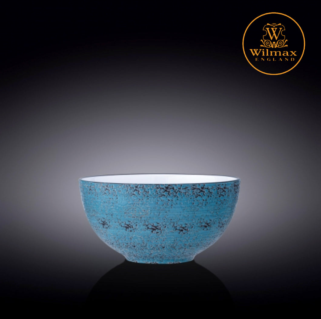 Wilmax - 火山紋系列陶瓷碗-藍色(19cm)