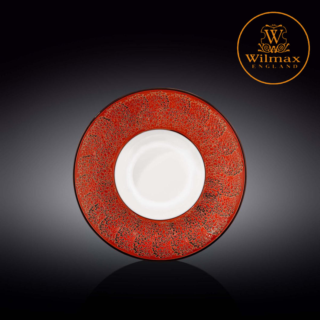 Wilmax - 火山紋系列陶瓷碗-紅色(22.5cm)