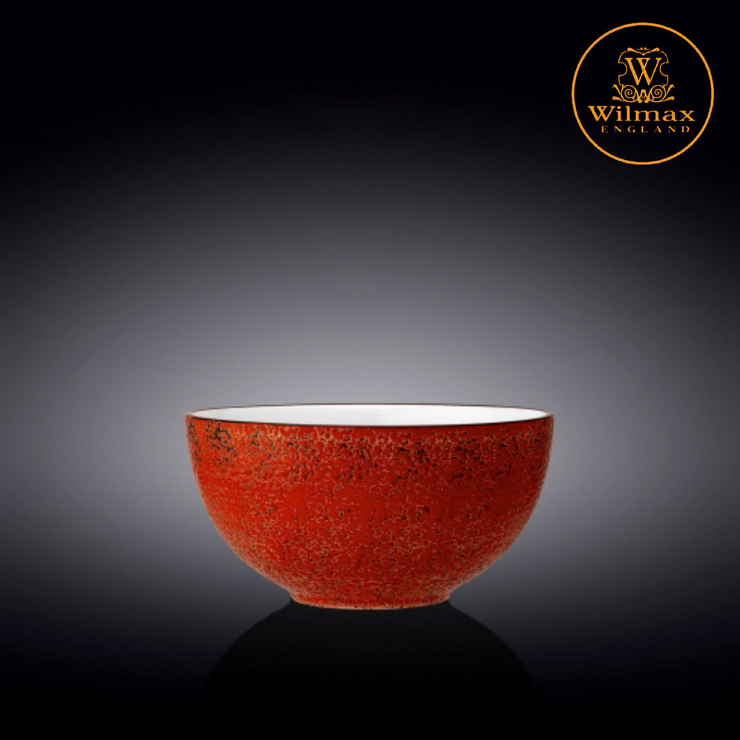 Wilmax - 火山紋系列陶瓷碗-紅色(19cm)