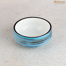 將圖片載入圖庫檢視器 Wilmax - 旋轉紋系列陶瓷湯碗-藍色(12.5cm)
