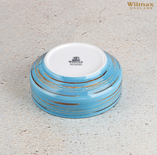 將圖片載入圖庫檢視器 Wilmax - 旋轉紋系列陶瓷湯碗-藍色(12.5cm)
