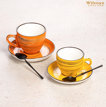 將圖片載入圖庫檢視器 Wilmax - 旋轉紋系列陶瓷杯-橙色(300ml)
