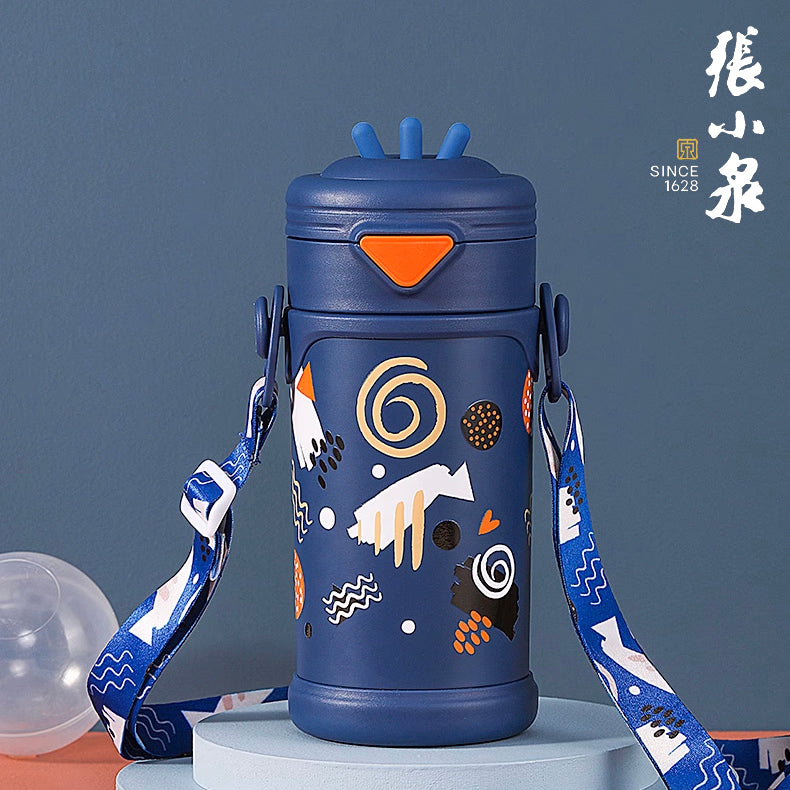 萌尚吸管杯(三毛小藍 ) - 450ml