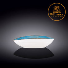 將圖片載入圖庫檢視器 Wilmax - 轉紋系列陶瓷橢圓形碗-藍色(25cm)
