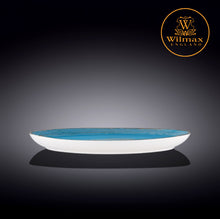 將圖片載入圖庫檢視器 Wilmax - 旋轉紋系列陶瓷碟-藍色(33cm)
