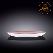 將圖片載入圖庫檢視器 Wilmax - 旋轉紋系列陶瓷石頭形狀碟-紫色(33cm)
