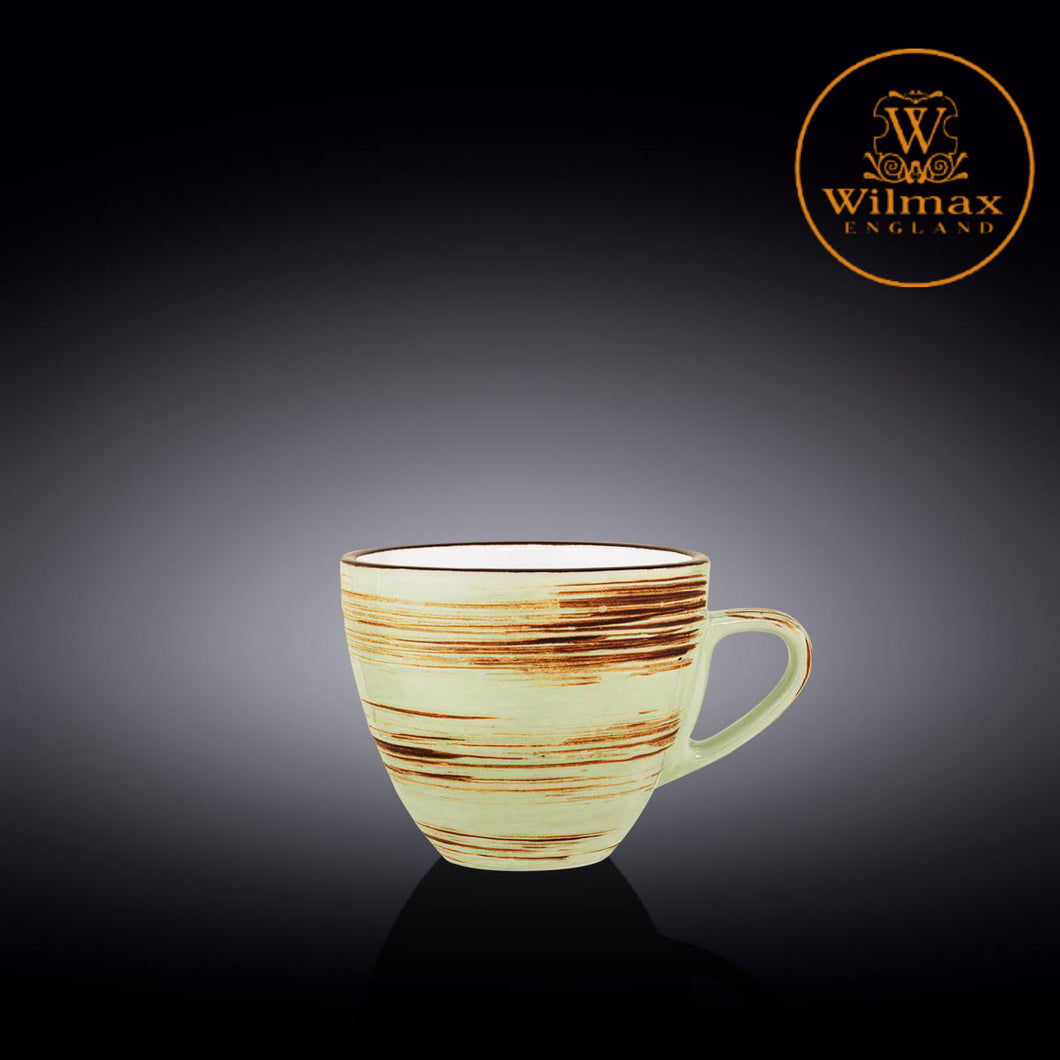 Wilmax - 旋轉紋系列陶瓷杯-開心果色(300ml)