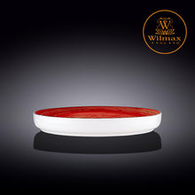 將圖片載入圖庫檢視器 Wilmax - 旋轉紋系列陶瓷碟-紅色(28cm)
