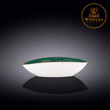 Load image into Gallery viewer, Wilmax - 旋轉紋系列陶瓷橢圓形碗-綠色(25cm)
