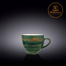 將圖片載入圖庫檢視器 Wilmax - 旋轉紋系列陶瓷杯-綠色(300ml)
