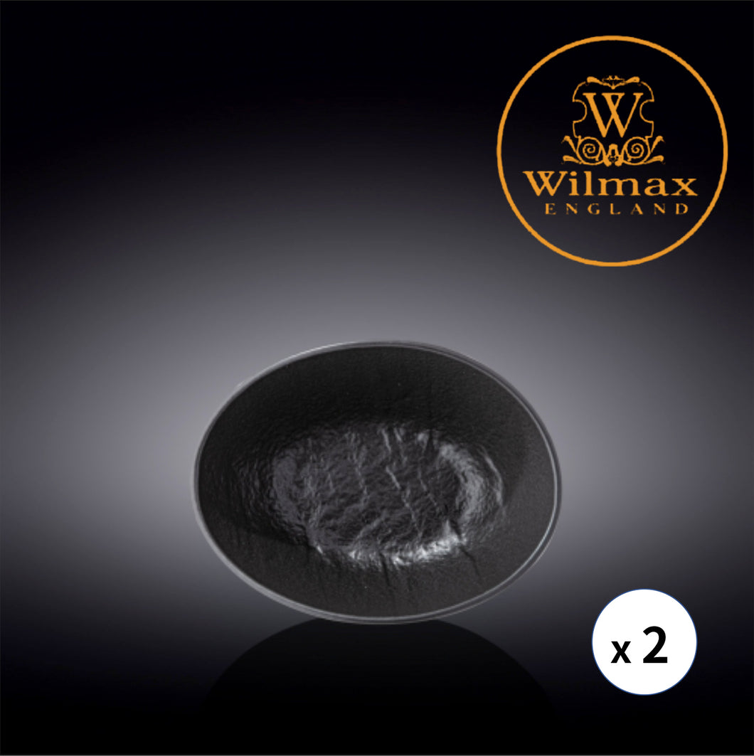 Wilmax England 巨石紋系列橢圓形碗-8cm (2件裝)