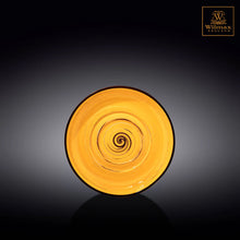 將圖片載入圖庫檢視器 Wilmax - 旋轉紋系列陶瓷碟-黃色(16cm)
