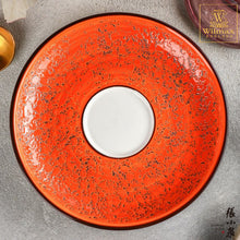 將圖片載入圖庫檢視器 Wilmax - 火山紋系列英式高級強化瓷碟 - 橙色 (14cm)
