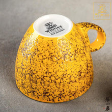 Load image into Gallery viewer, Wilmax - 火山紋系列英式高級強化瓷杯 - 黃色 (190ml)
