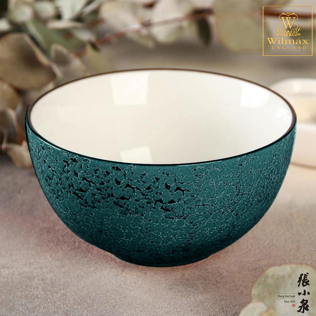 Wilmax -火山紋系列英式高級強化瓷碗 - 綠色 (14cm)