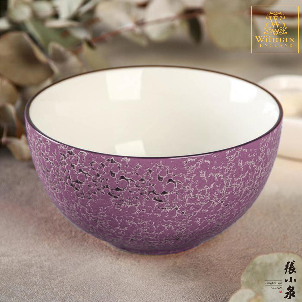 Wilmax -火山紋系列英式高級強化瓷瓷碗 - 薰衣草色 (14cm)